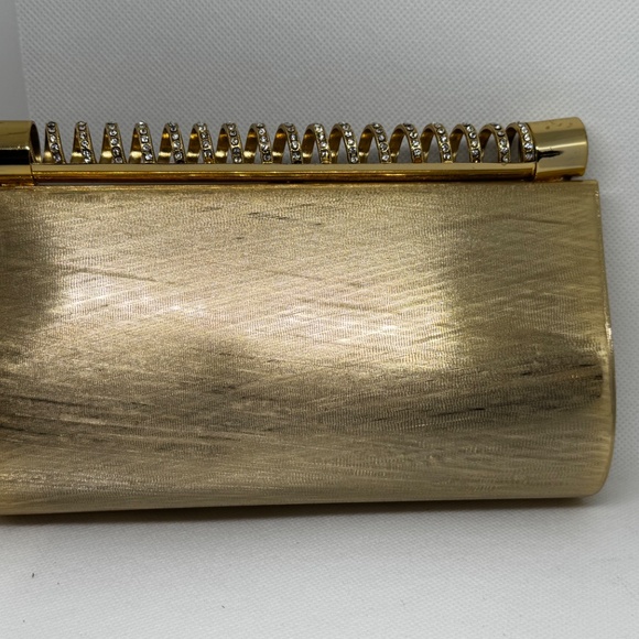 Rodo Gold Metal Evening Bag – Elegant Italian Designer Clutch - Picture 4 of 4